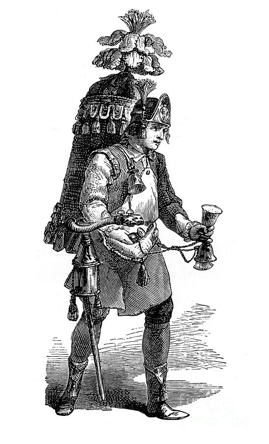 The Herb Tea Merchant, 1885.artist Drawing by Print Collector