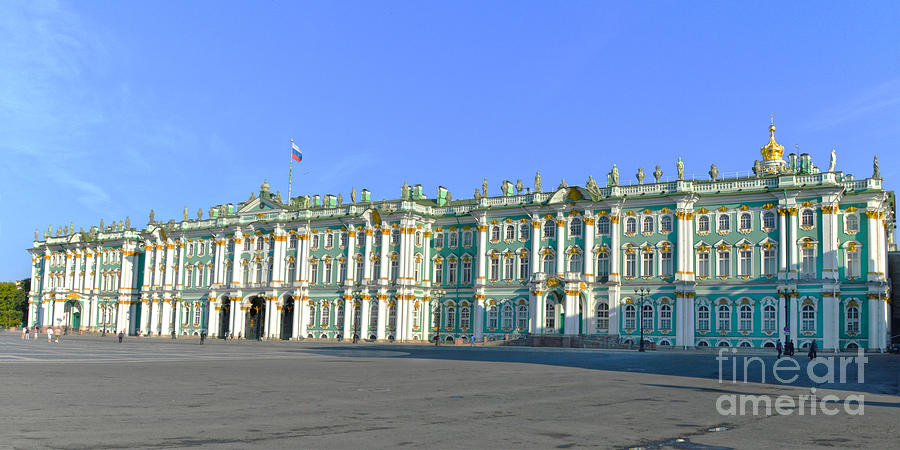 The Hermitage Museum Panorama, Russia Photograph by Catherine Sherman