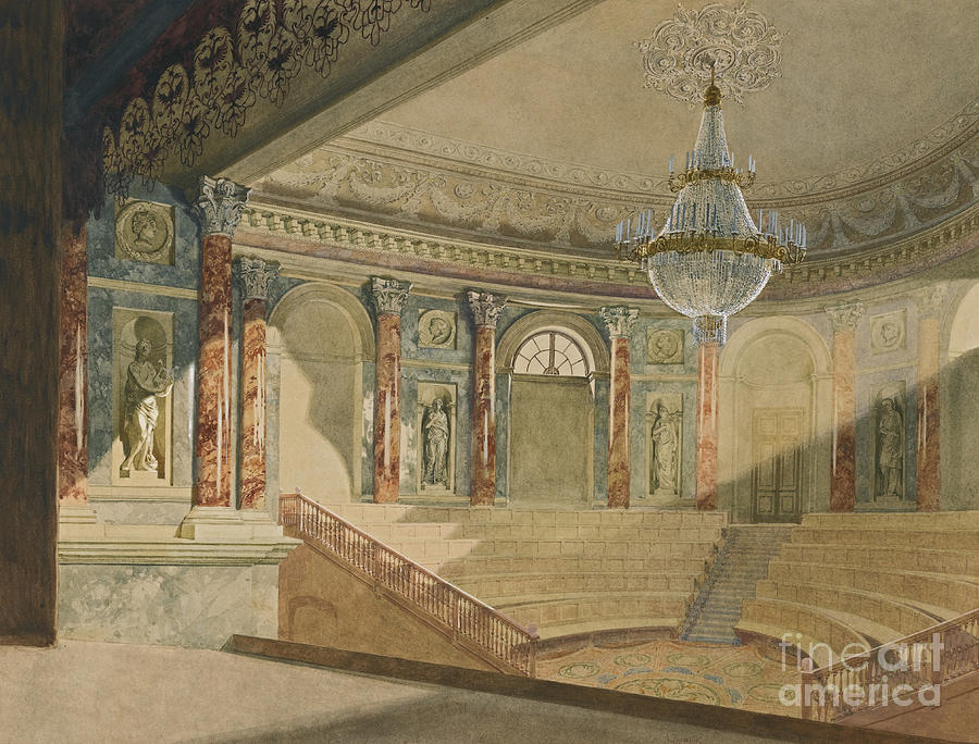 The Hermitage Theatre, 1898 Drawing by Heritage Images