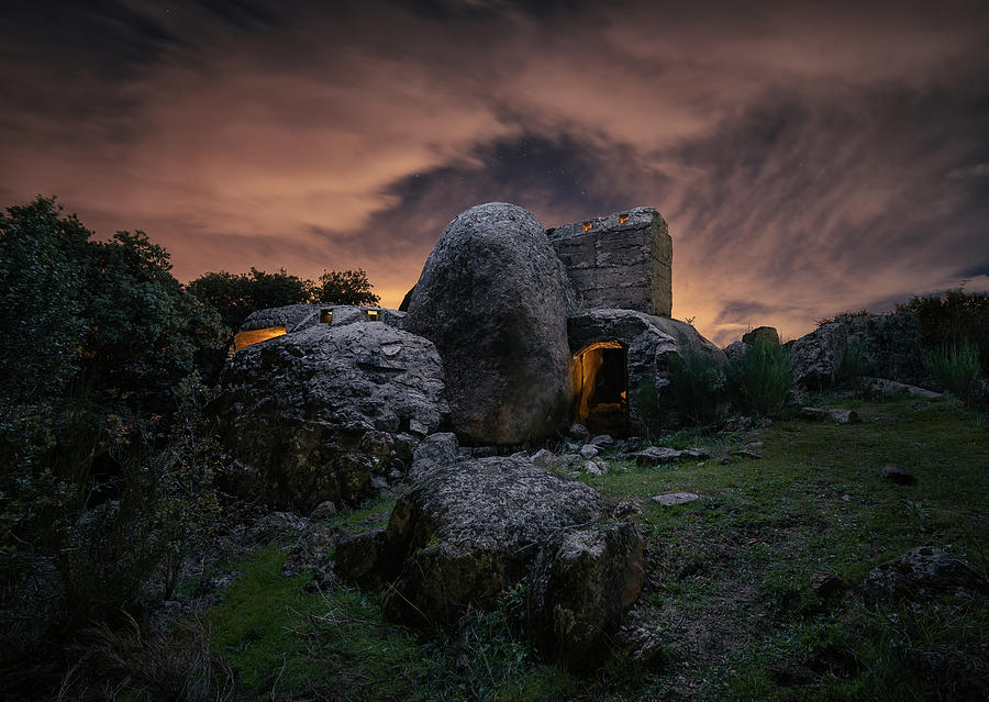 Night Photograph - The Hidden Bunker by Enrique Rodrguez De Mingo