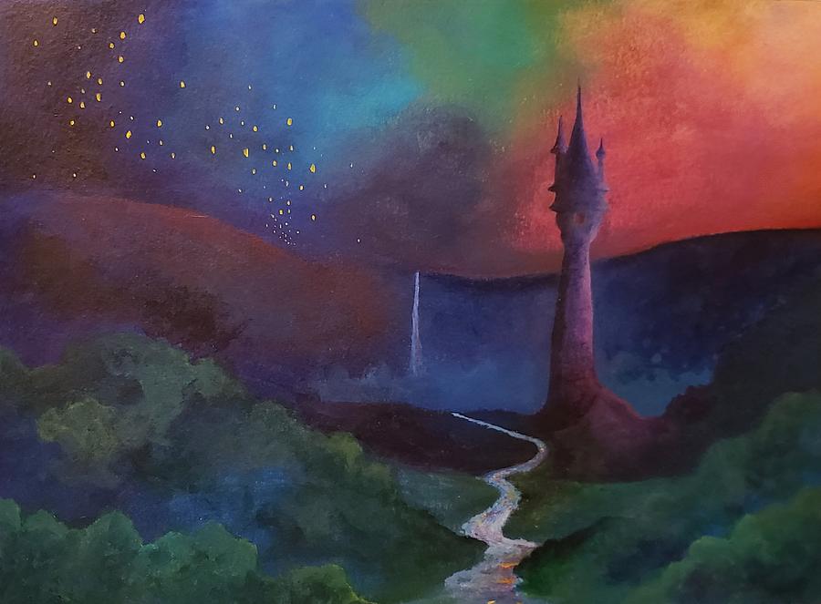 The Hidden Tower Painting by Stephanie Hollingsworth