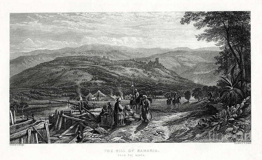 The Hill Of Samaria, 1887. Artist W Drawing by Print Collector