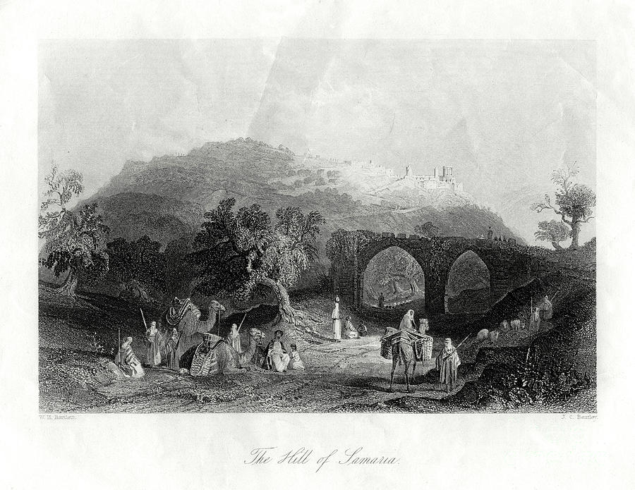 The Hill Of Samaria, 19th Century Drawing by Print Collector