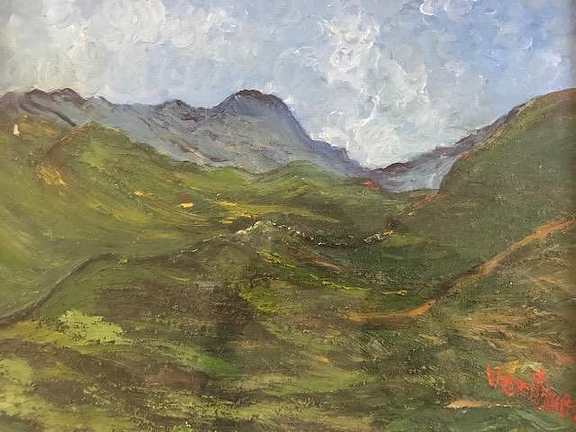 The Hills and Valleys of Hawaii Painting by Clare Ventura