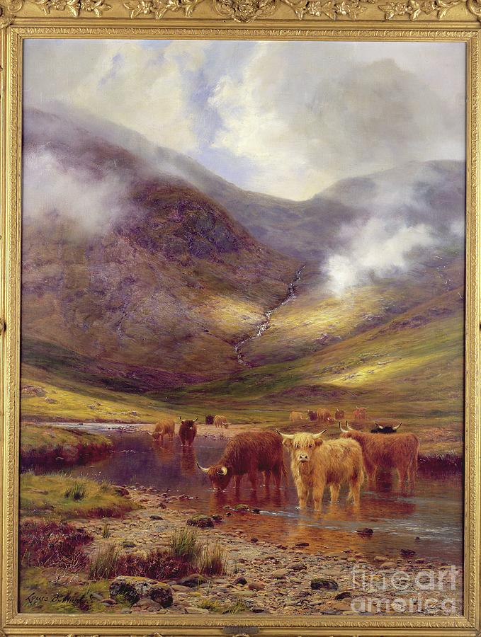 The Hills Of Ardgell Painting by Louis Bosworth Hurt