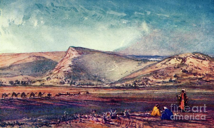 The Hills Round Nazareth From The Plain Drawing by Print Collector