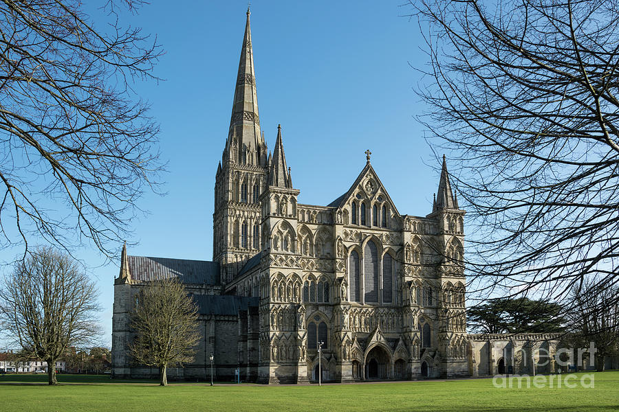 The  Historical Salisbury Cathedral Photograph by Wendy Wilton