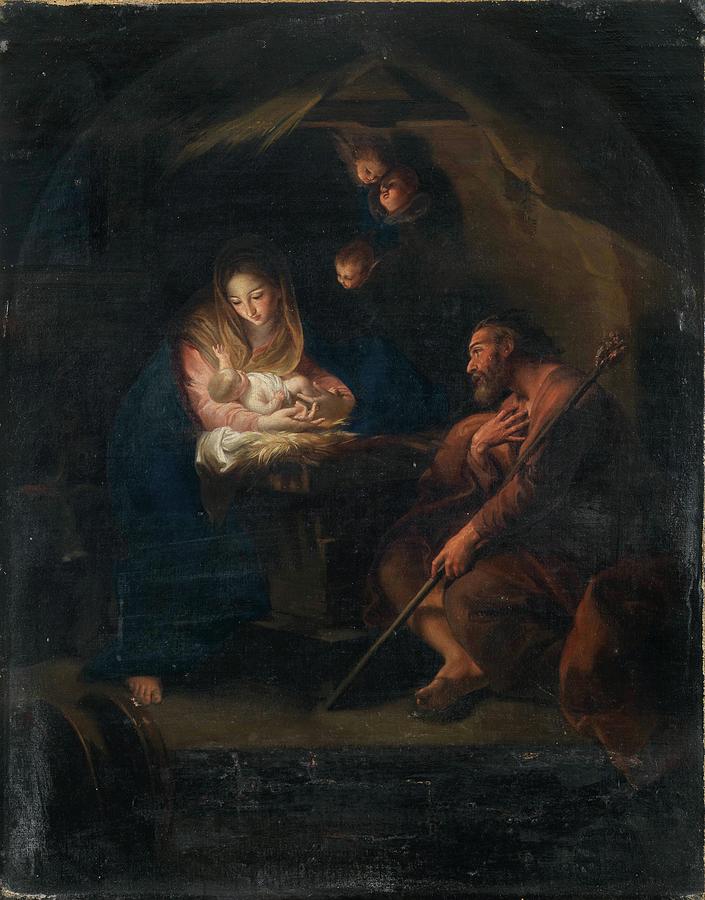 The Holy Family Painting by Circle Of Pompeo Batoni The Holy Family Painting by Circle Of Pompeo Batoni