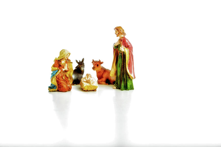 The Holy Family in a Christmas Crib Photograph by Vivida Photo PC