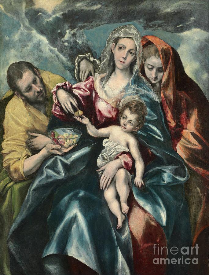 The Holy Family With Mary Magdalen Drawing by Heritage Images