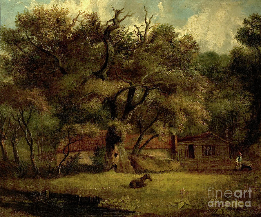 The Homestead Painting by British School