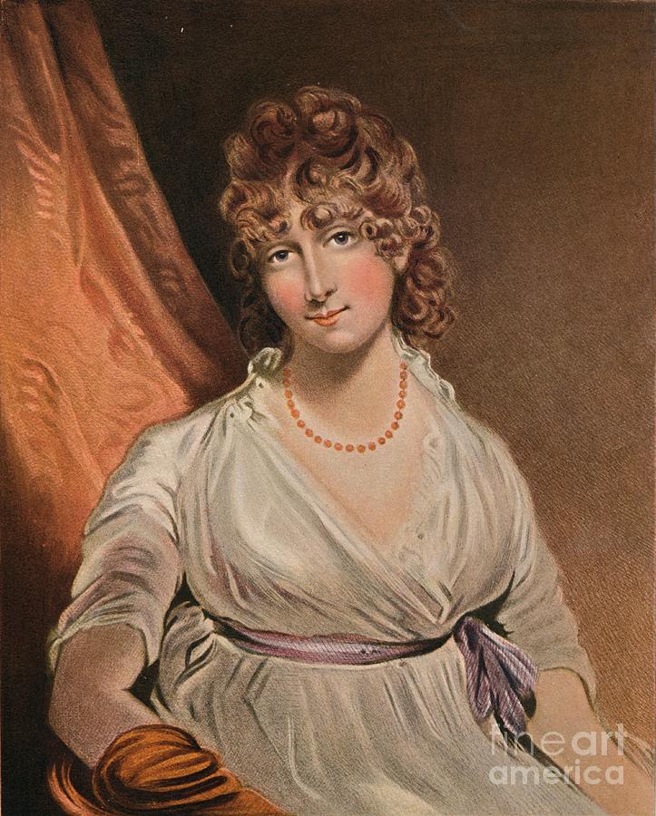 The Honorable Mrs Bouverie, C18th Drawing by Print Collector