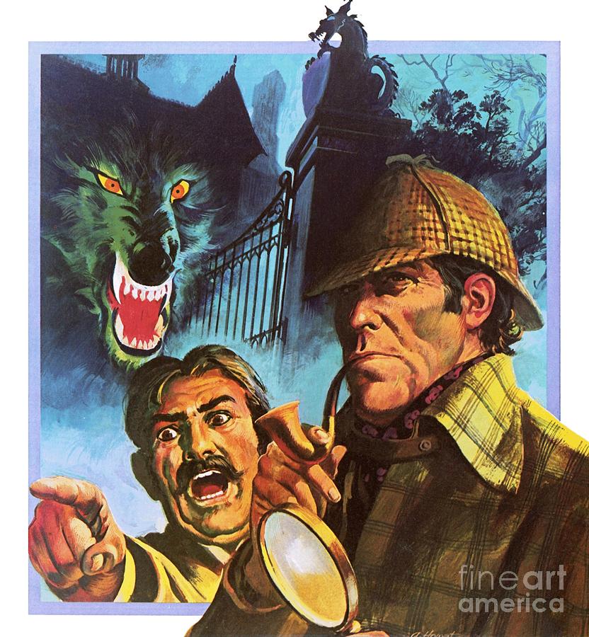 The Hound Of The Baskervilles Painting by English School - Pixels