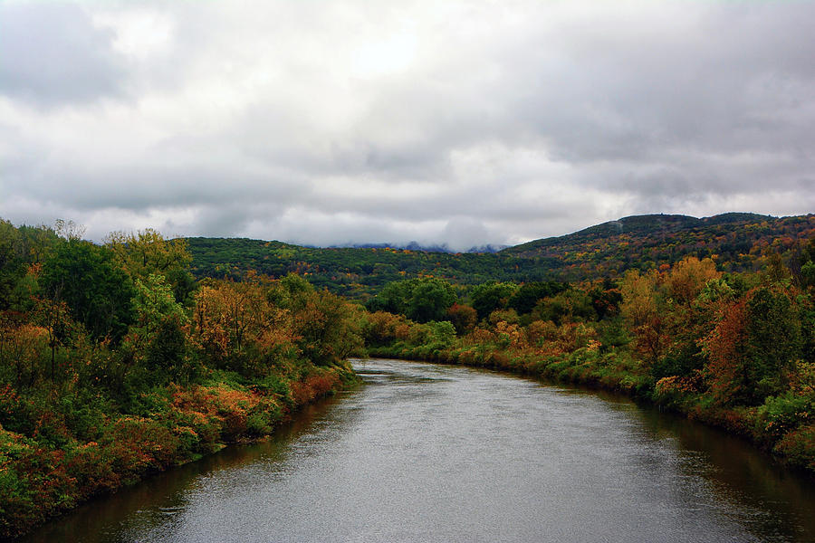 The Housatonic River from a Bridge in Adams MA Photograph by Raymond Salani III