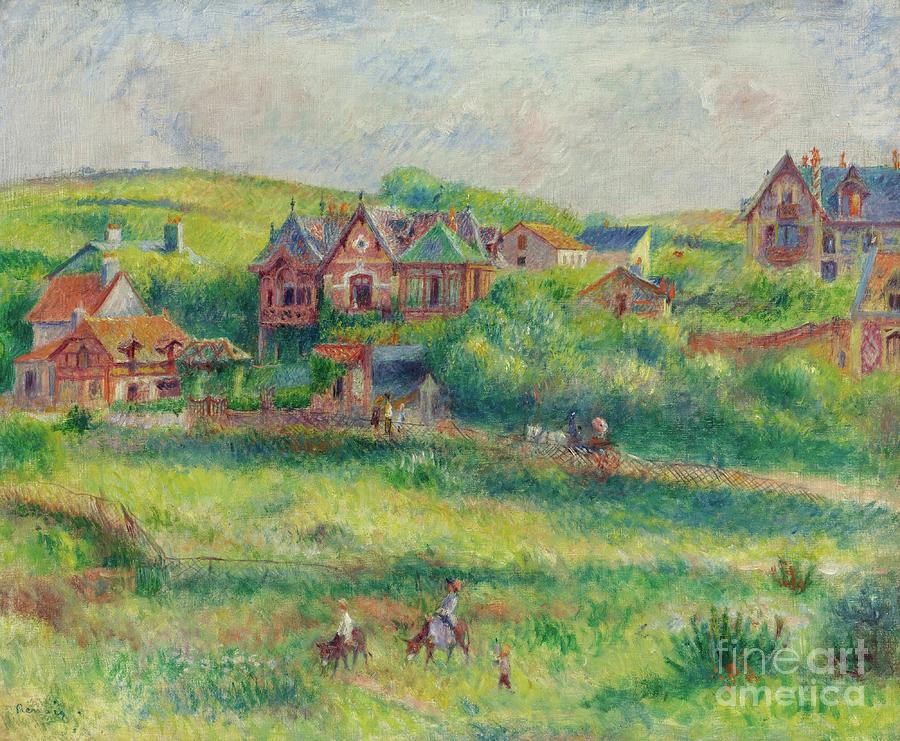 The House Of Blanche Pierson, Pourville, 1882 Painting by Pierre Auguste Renoir
