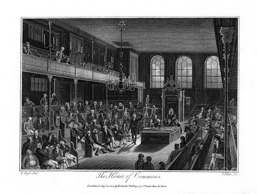 The House Of Commons, London Drawing by Print Collector