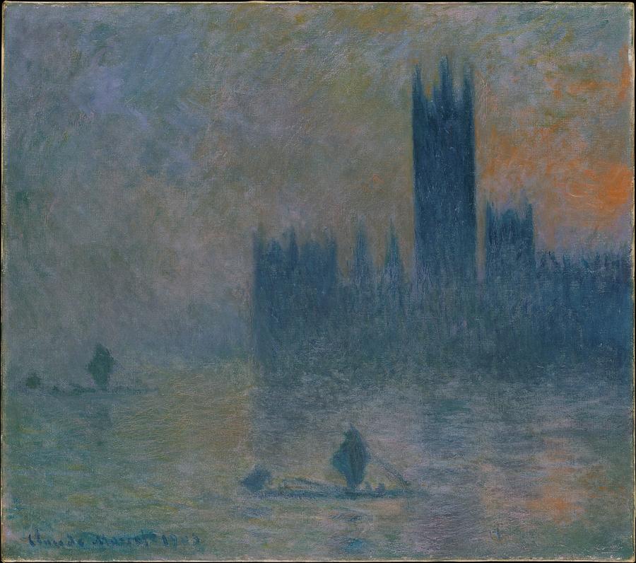 The Houses Of Parliament Effect Of Fog 1903 04 Painting