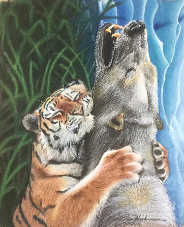 the tiger/'s art draw hug