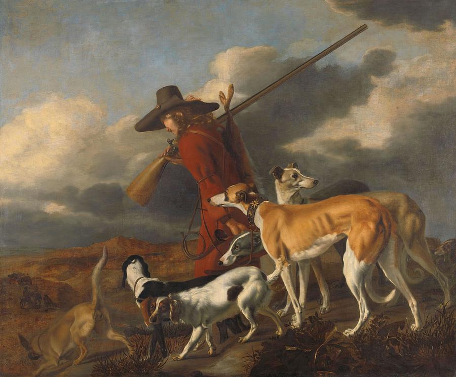 The Hunter. Painting by Adriaen Cornelisz Beeldemaker