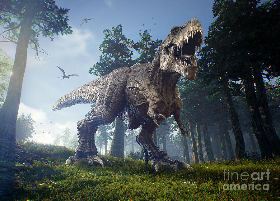 Beauty Digital Art - The Hunting Grounds Of A Tyrannosaurus by Herschel Hoffmeyer Beauty Digital Art - The Hunting Grounds Of A Tyrannosaurus by Herschel Hoffmeyer