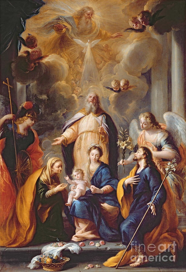 The Hymn Of Saint Simeon Painting by Antonio Pereda Y Salgado