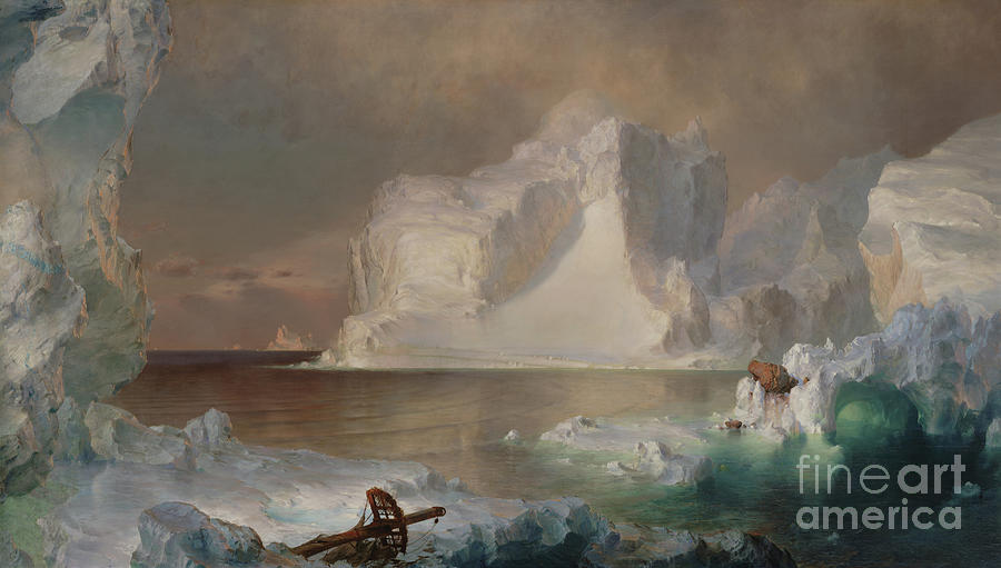 The Icebergs, 1861 By Frederic Edwin Church Painting by Frederic Edwin Church
