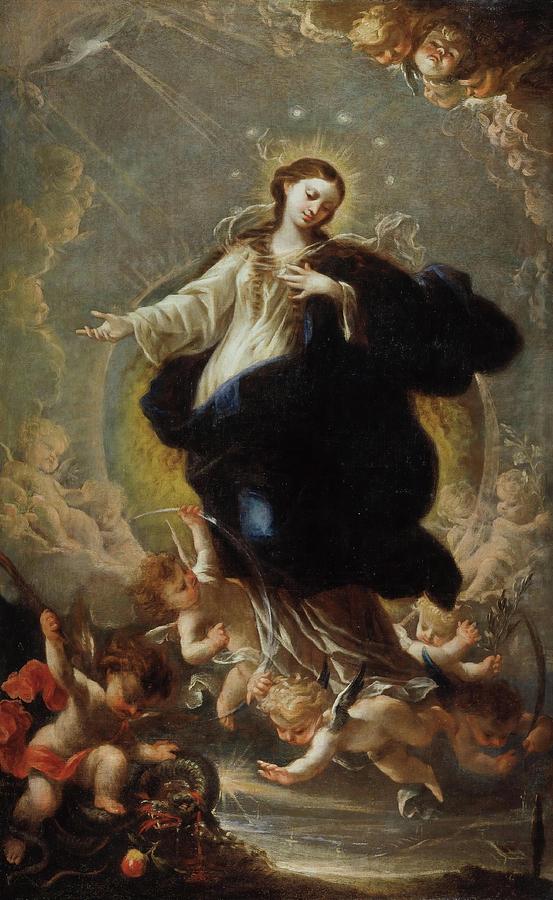 The Immaculate Conception. 1683. Oil on canvas. Painting by Alonso del Arco -1635-1704-