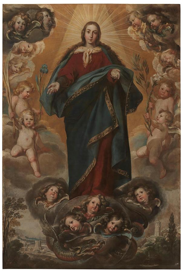 The Immaculate Conception. Ca. 1650. Oil on canvas. Painting by Antonio del Castillo y Saavedra -1616-1668-