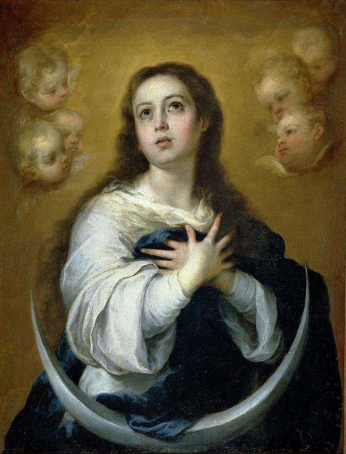 'The Immaculate Conception', ca. 1662, Spanish School, Oil on canvas ...
