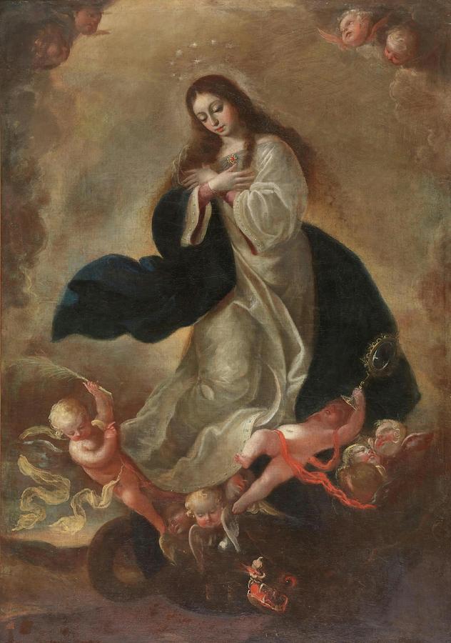 The Immaculate Conception. Second half of the XVII century. Oil on canvas. Painting by Anonymous