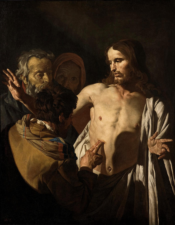The Incredulity of Saint Thomas Painting by Matthias Storm