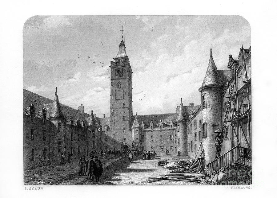 The Inner Court Of The University Drawing by Print Collector