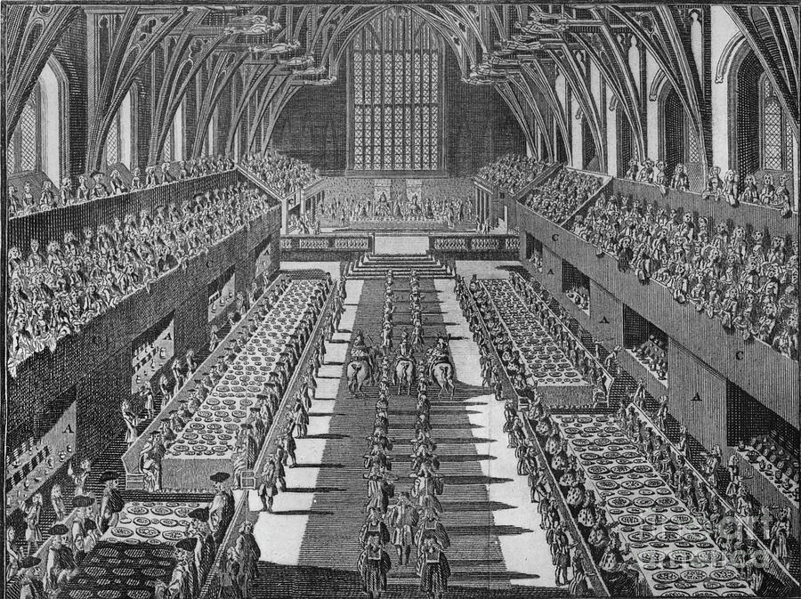 The Interior Of Westminster Hall Drawing by Print Collector