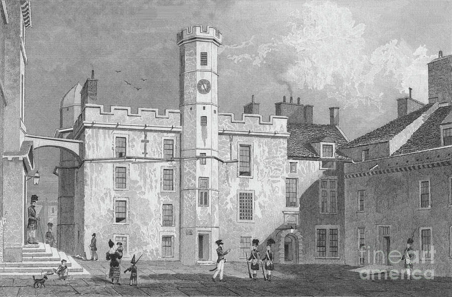 The Interior Quadrangle Of The Castle Drawing by Print Collector