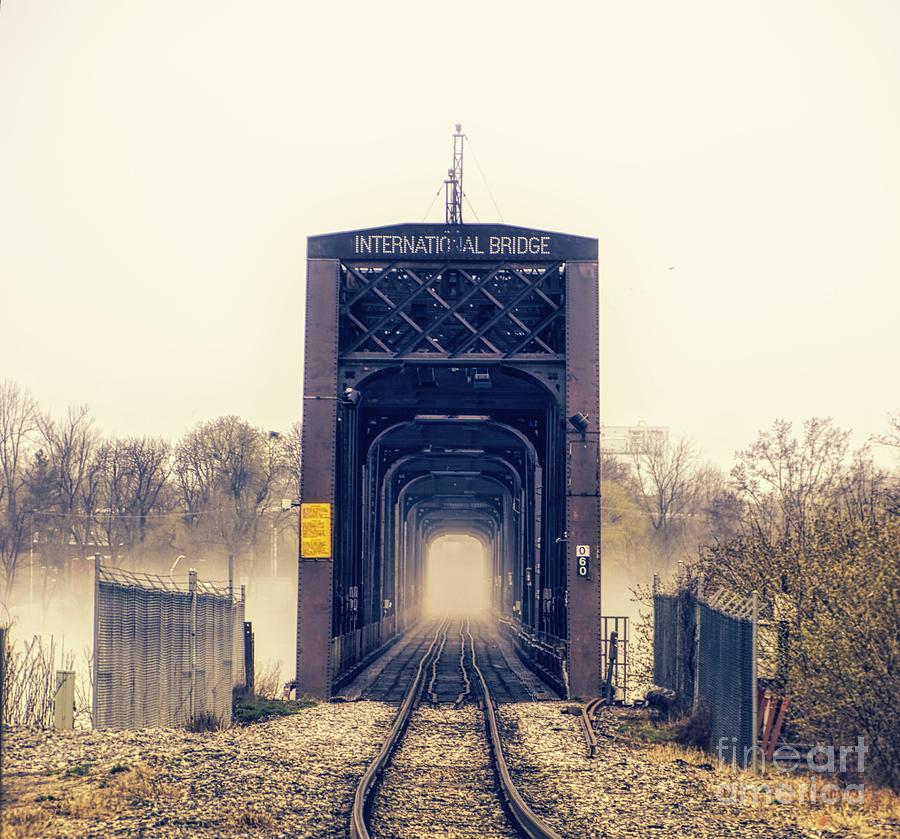 The Internation Railroad Bridge Photograph by Jim Lepard
