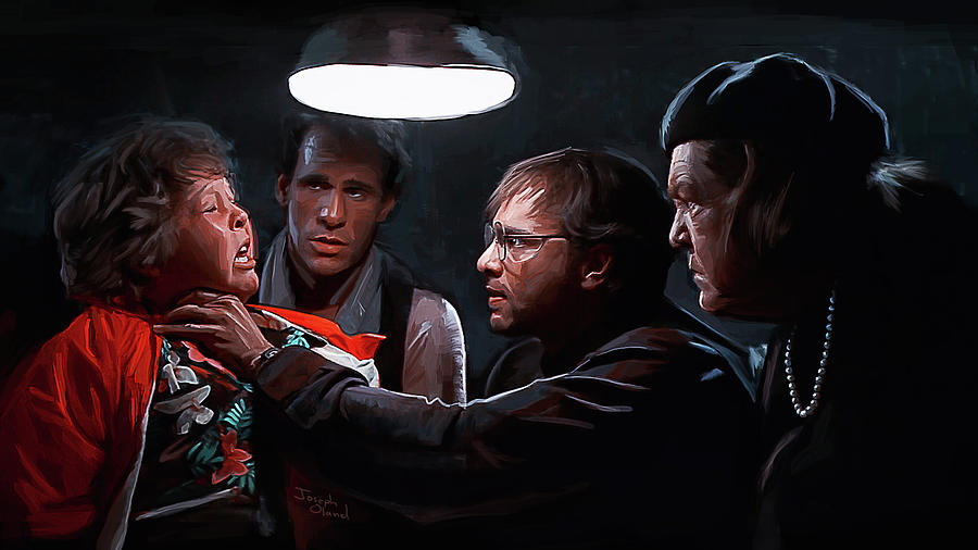 The Goonies Painting - The Interrogation Of Chunk - The Goonies by Joseph Oland