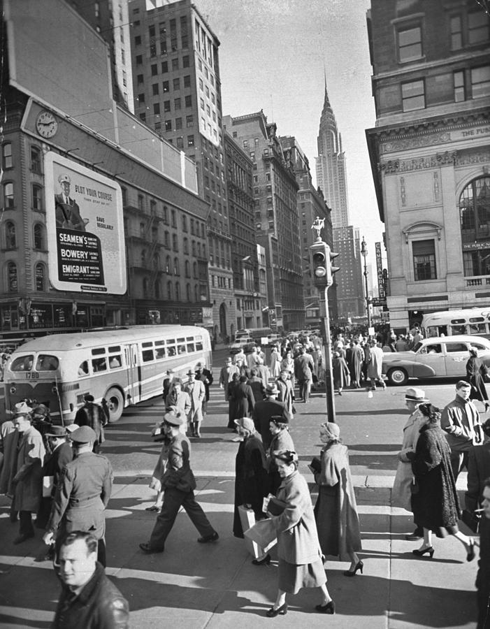 The Intersection At Fifth Avenue And Photograph by New York Daily News Archive