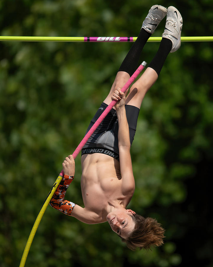 The Intrepid Pole Vaulter Photograph by A.j. Ward