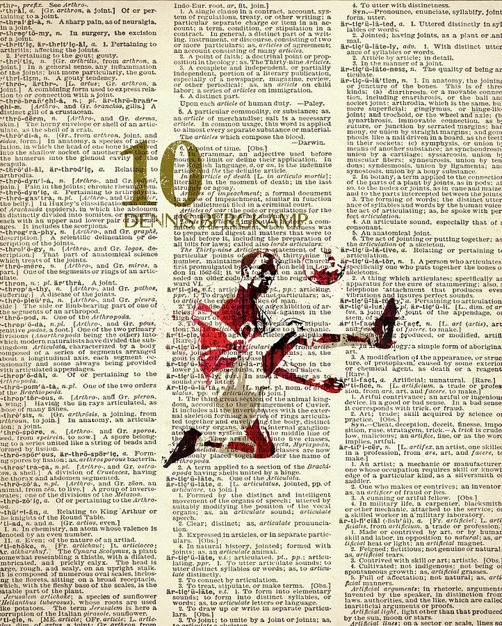 The Invincibles , Dennis Bergkamp Painting by Art Popop
