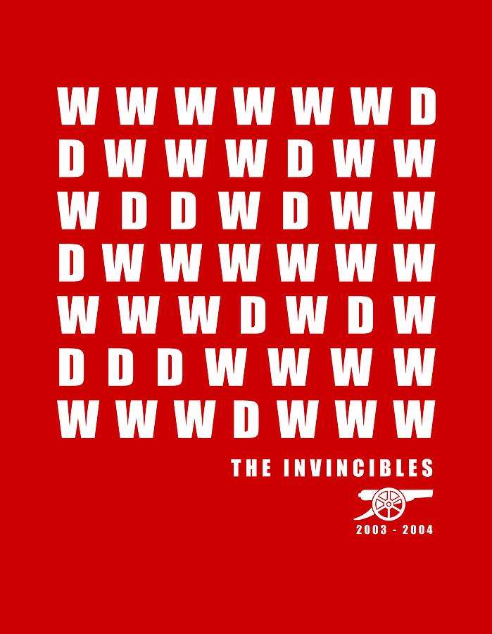 The Invincibles - arsenal Painting by Art Popop