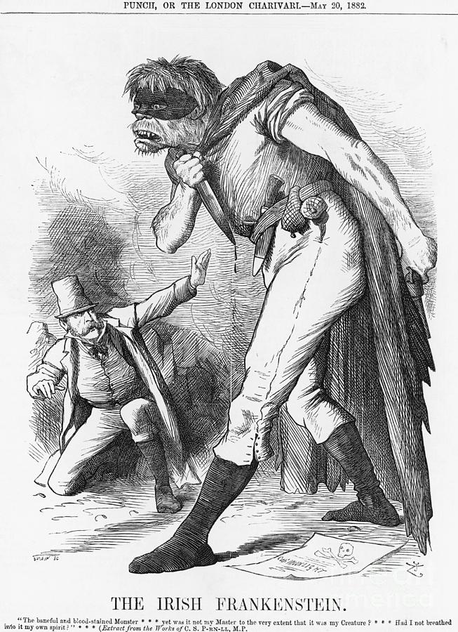 The Irish Frankenstein, 1882. Artist Drawing by Print Collector