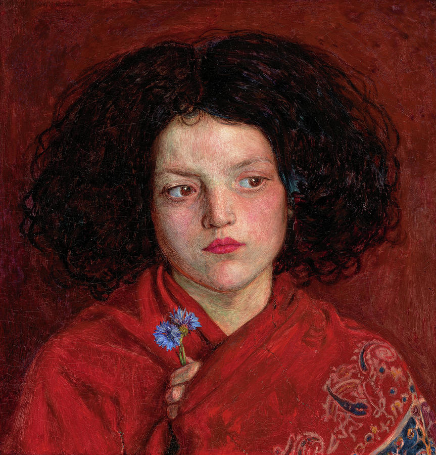 Ford Madox Brown Painting - The Irish Girl, 1860 by Ford Madox Brown