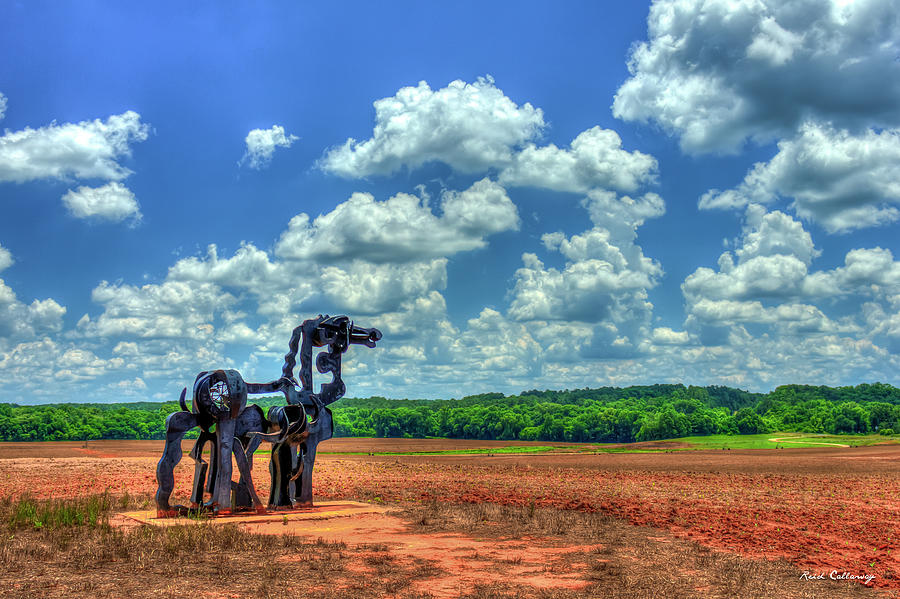 The Iron Horse Planted Corn 2 Farming Agricultural Landscape Art Photograph by Reid Callaway