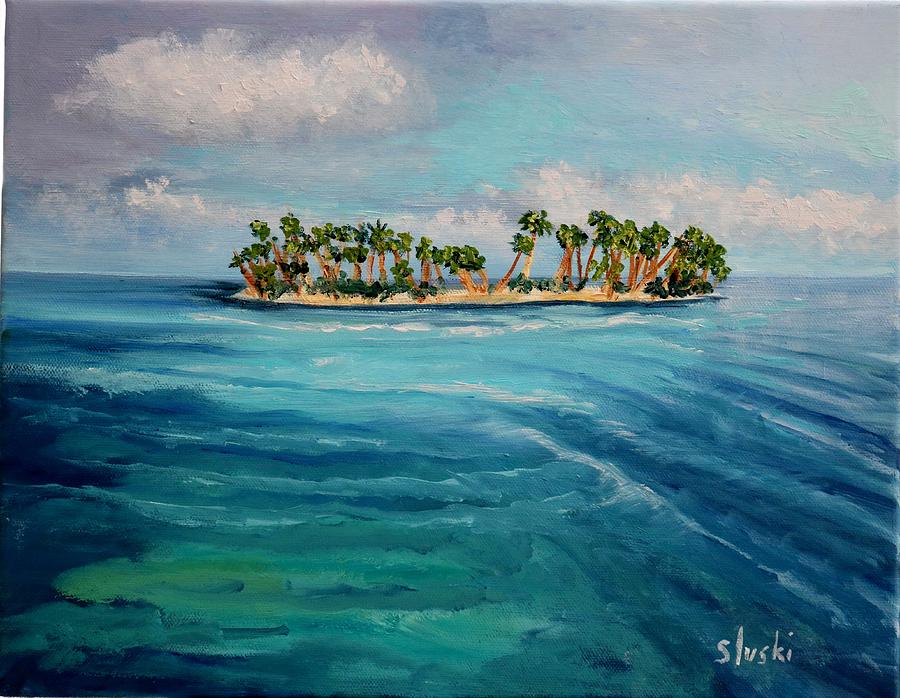The Island Painting by Carole Sluski