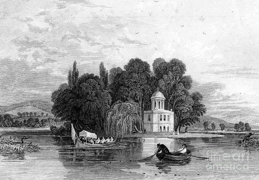The Island, Henley-on-thames Drawing by Print Collector