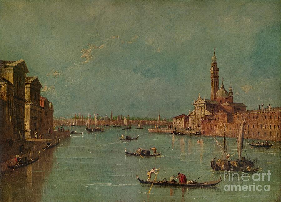 The Island Of San Giorgio, Venice Drawing by Print Collector