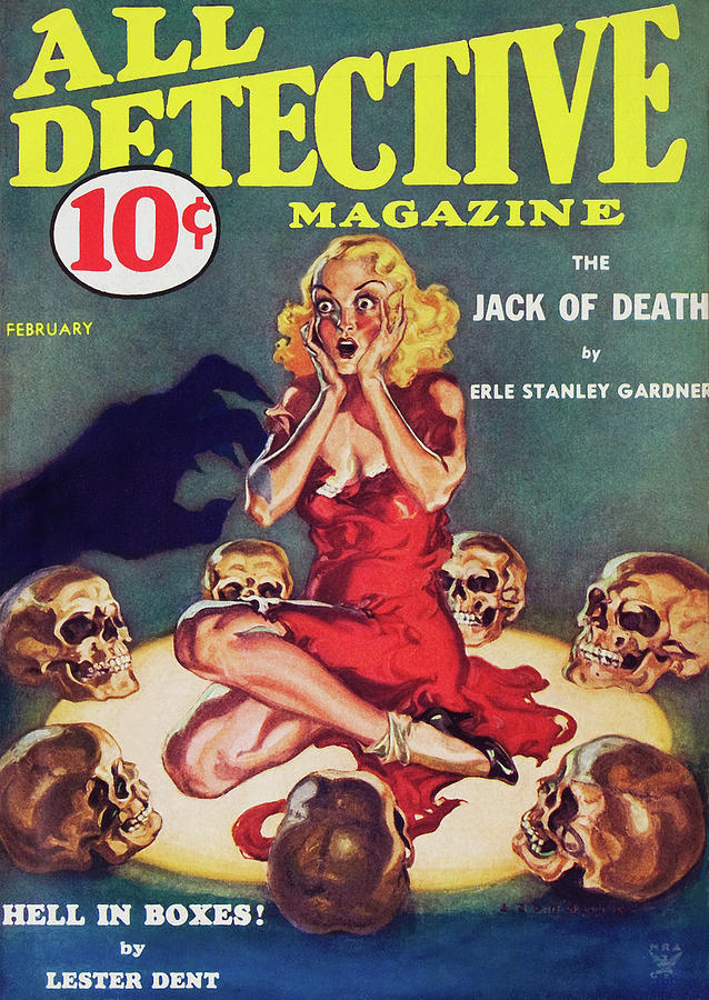 The Jack of Death Painting by Norman Saunders The Jack of Death Painting by Norman Saunders