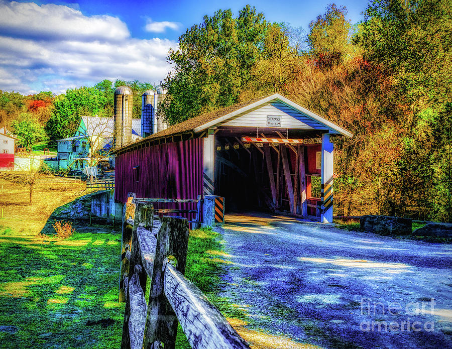 The Jacksons Sawmill Covered Bridge Photograph by Nick Zelinsky Jr