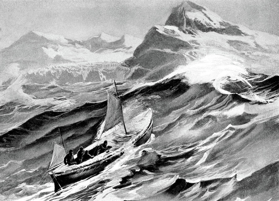 The James Caird Reaches South Georgia Photograph by Science Source