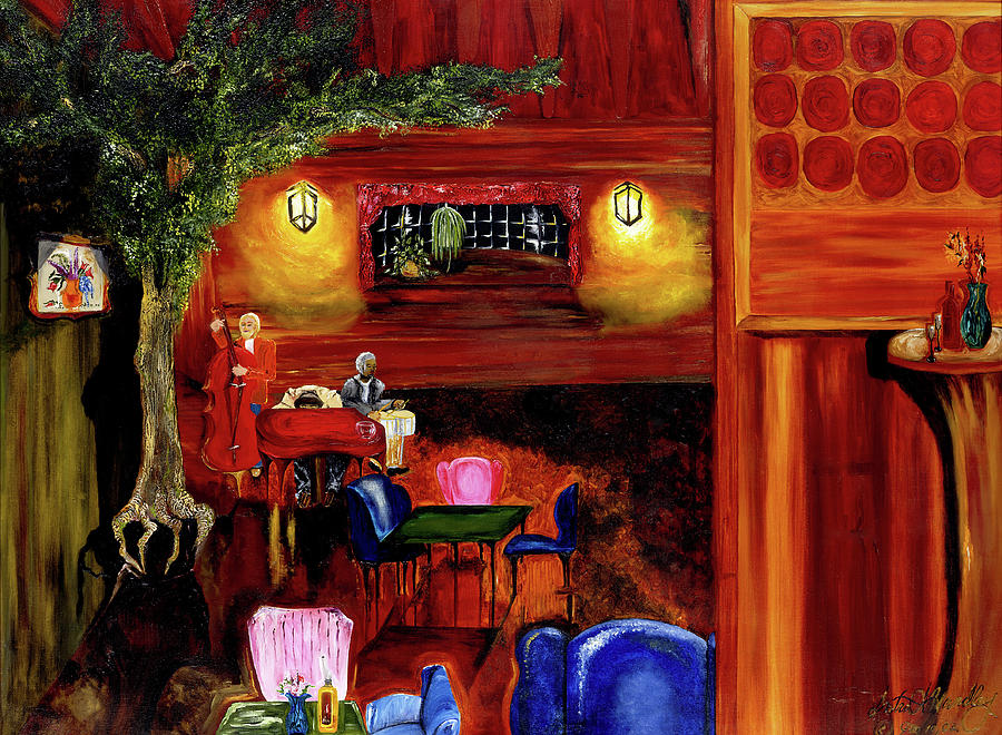 The Jazz Club II Painting by Anitra Boyt
